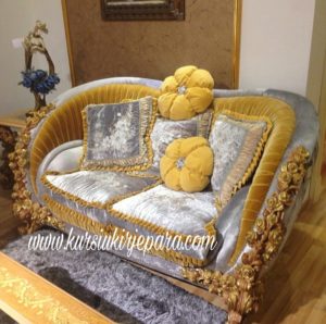 Sofa Tamu Royal Ukir Bunga Mawar